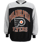 NHL (Chalkline) - Philadelphia Flyers Two-Tone Sweatshirt 1990s X-Large Vintage Retro Hockey