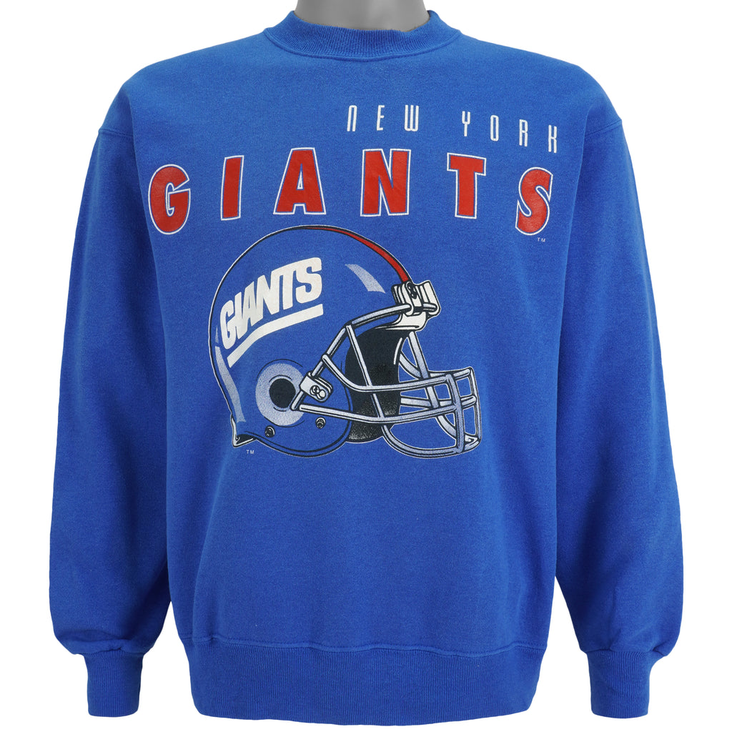 NFL (Hanes) - New York Giants Big Logo Sweatshirt 1990s Large Vintage Retro Football
