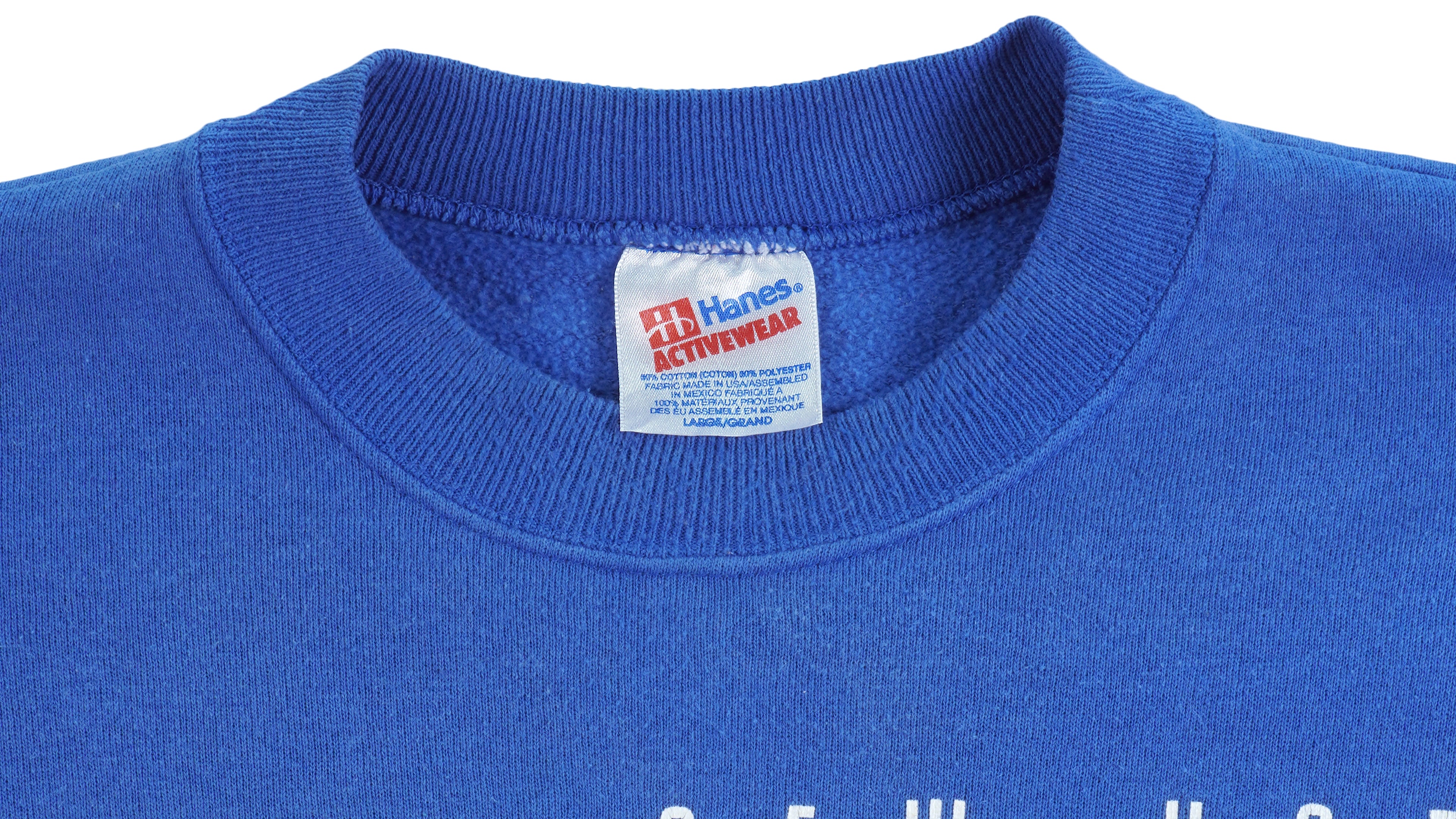NFL (Hanes) - New York Giants Big Logo Sweatshirt 1990s Large Vintage Retro Football