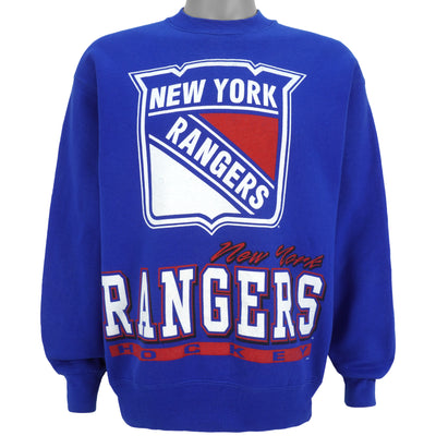 NHL (Salem) - New York Rangers Crew Neck Sweatshirt 1990s Large