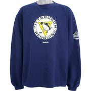 Reebok - Pittsburgh Penguins Crew Neck Sweatshirt 2012 X-Large Vintage Retro Hockey