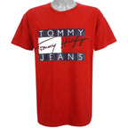 Tommy Hilfiger - Tommy Jeans Spell-Out T-shirt 1990s Large Vintage Retro