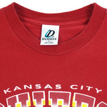 NFL (Dynasty) - Kansas City Chiefs Big Logo T-Shirt 1990s Large Vintage Retro Football