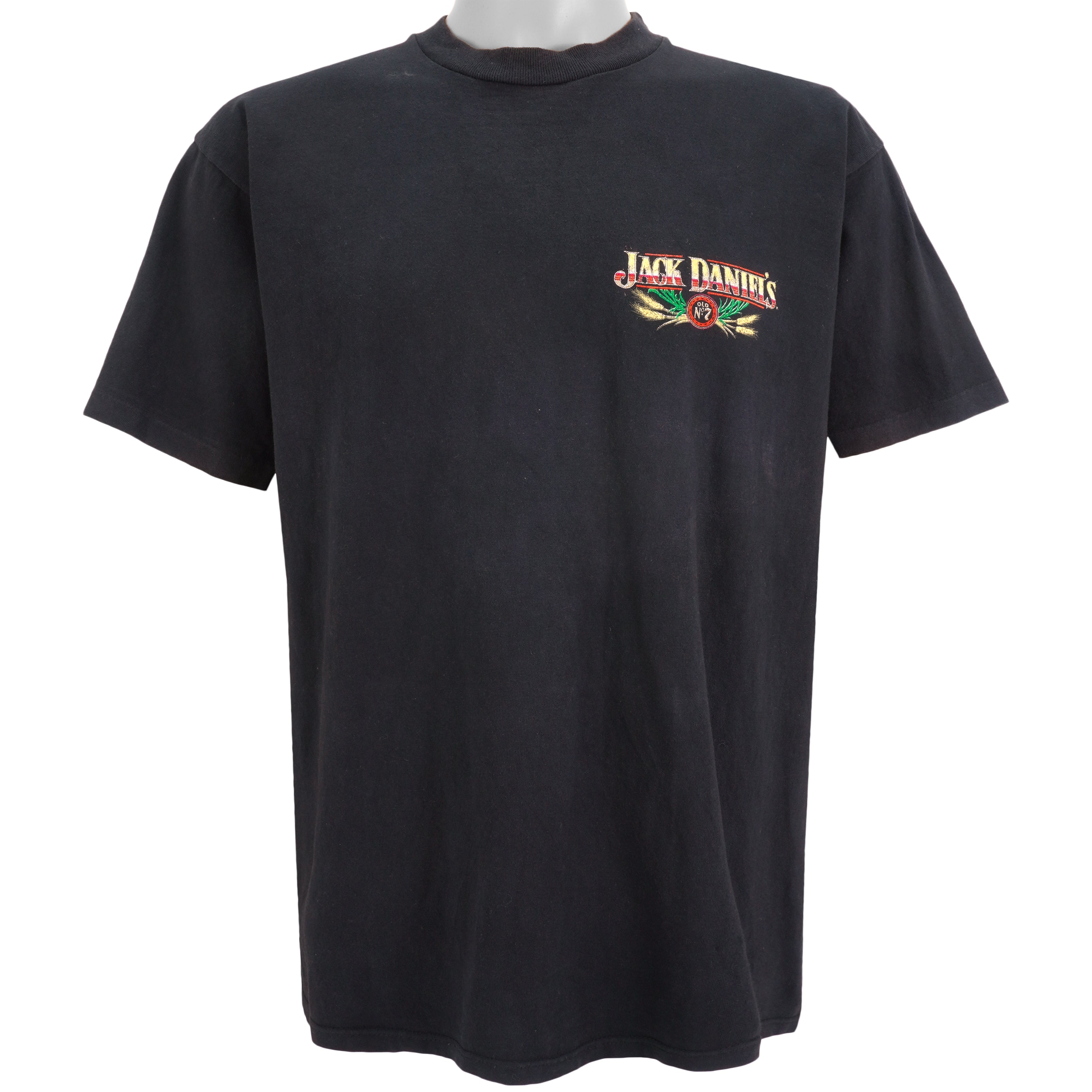 Vintage (Village Meus) - Jack Daniels Tennessee Sippin Whiskey T-Shirt 1990s Large Vintage Retro