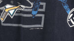 NHL (Logo 7) - San Jose Sharks Double Sided Printing T-Shirt 1991 Large Vintage Retro Hockey