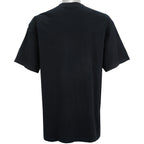 Adidas - Black Big Spell-Out & Logo T-Shirt 1990s X-Large Vintage Retro