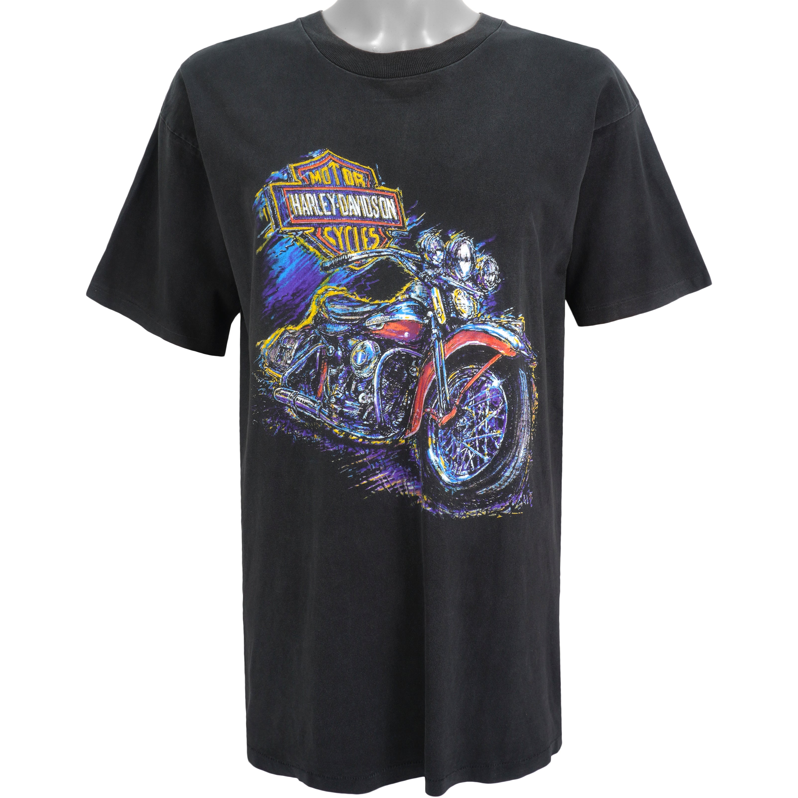 Harley Davidson - San Diego, California T-Shirt 1992 X-Large Vintage Retro