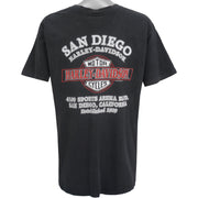 Harley Davidson - San Diego, California T-Shirt 1992 X-Large Vintage Retro