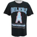 NFL (Lee) - Tennessee Oilers Spell-Out T-Shirt 1997 Large Vintage Retro Football