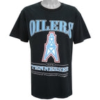 NFL (Lee) - Tennessee Oilers Spell-Out T-Shirt 1997 Large Vintage Retro Football