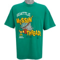 NBA - Green Seattle Supersonics Spell-Out T-Shirt 1990s X-Large Vintage Retro Basketball