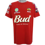 NASCAR - Budweiser, King of Beers #8 T-Shirt 1990s X-Large Vintage Retro