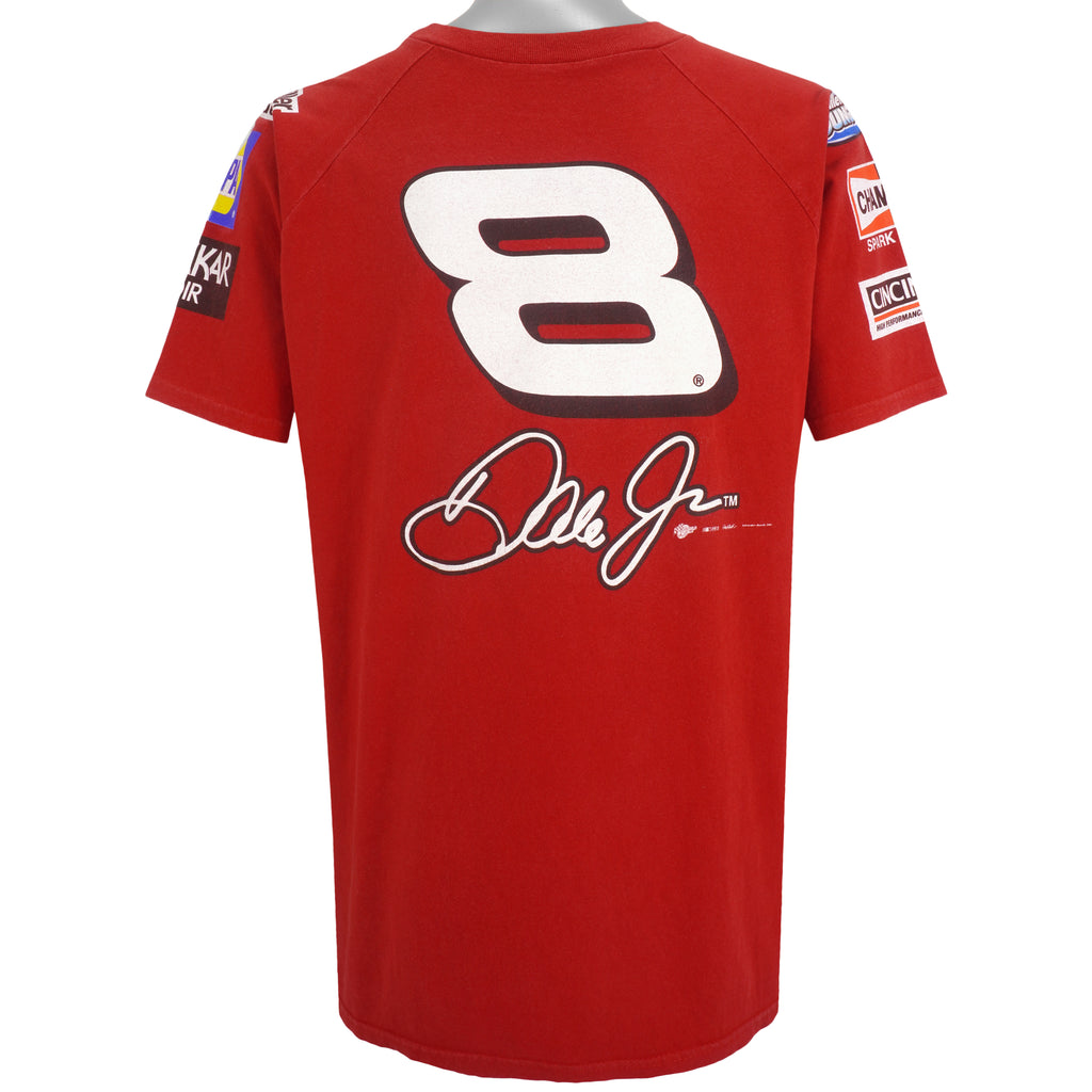 NASCAR - Budweiser, King of Beers #8 T-Shirt 1990s X-Large Vintage Retro