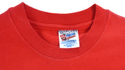 NBA (Hanes) - Red Chicago Bulls T-Shirt 1990s Medium Vintage Retro Basketball