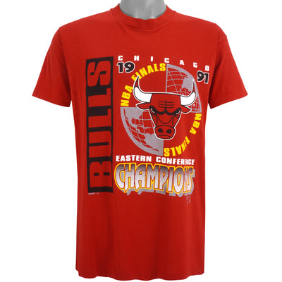 NBA (Screen Stars) - Chicago Bulls Eastern Conference Champions T-Shirt 1991 X-Large