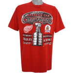 NHL (Logo 7) - Detroit Red Wings, Stanley Cup Champs T-Shirt 1997 X-Large Vintage Retro Hockey