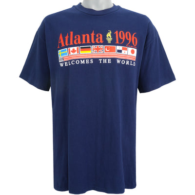 Vintage (Hanes) - Atlanta Olympic, Welcomes The World T-Shirt 1996 X-Large