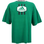 Adidas - Green Big Logo T-Shirt 1990s X-Large
