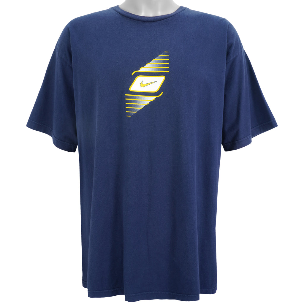 Nike - Blue Big Logo T-Shirt 1990s XX-Large Vintage Retro