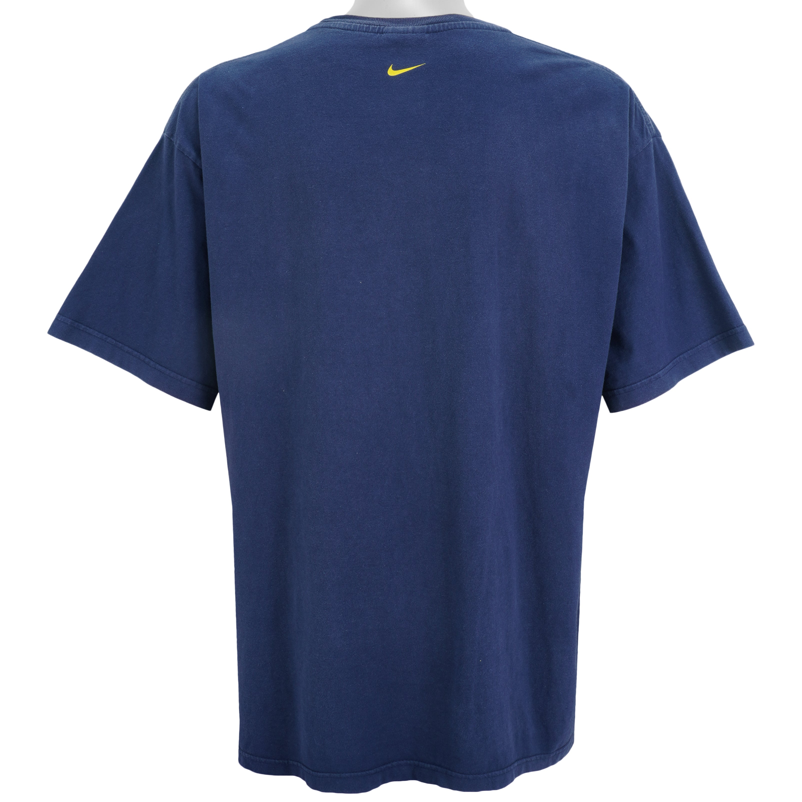 Nike - Blue Big Logo T-Shirt 1990s XX-Large Vintage Retro