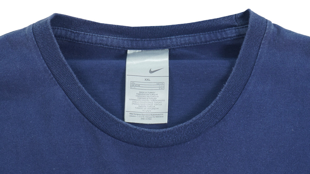 Nike - Blue Big Logo T-Shirt 1990s XX-Large Vintage Retro