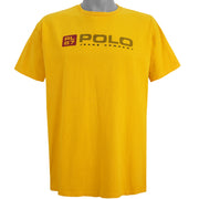 Ralph Lauren - Yellow Polo Jeans Company T-Shirt 1990s X-Large Vintage Retro