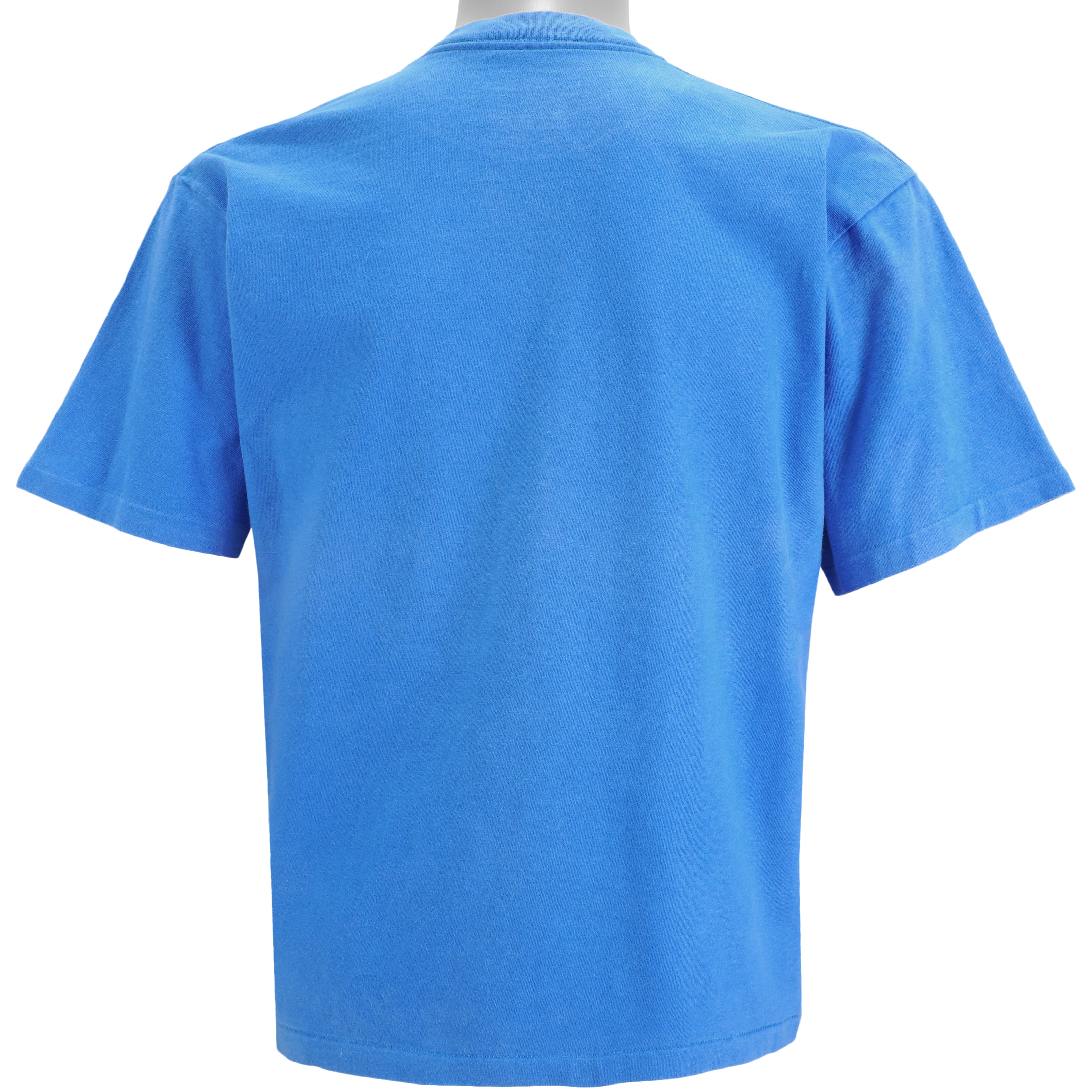 Nike - Blue International Grey Tag T-Shirt 1990s Medium Vintage Retro