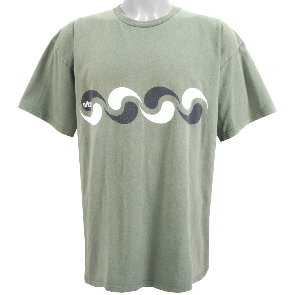Nike - Green Spell-Out T-Shirt 1990s X-Large Vintage Retro