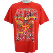 NFL (Magic Johnson Ts) - San Francisco 49ers Spell-Out T-Shirt 1994 X-Large Vintage Retro Football
