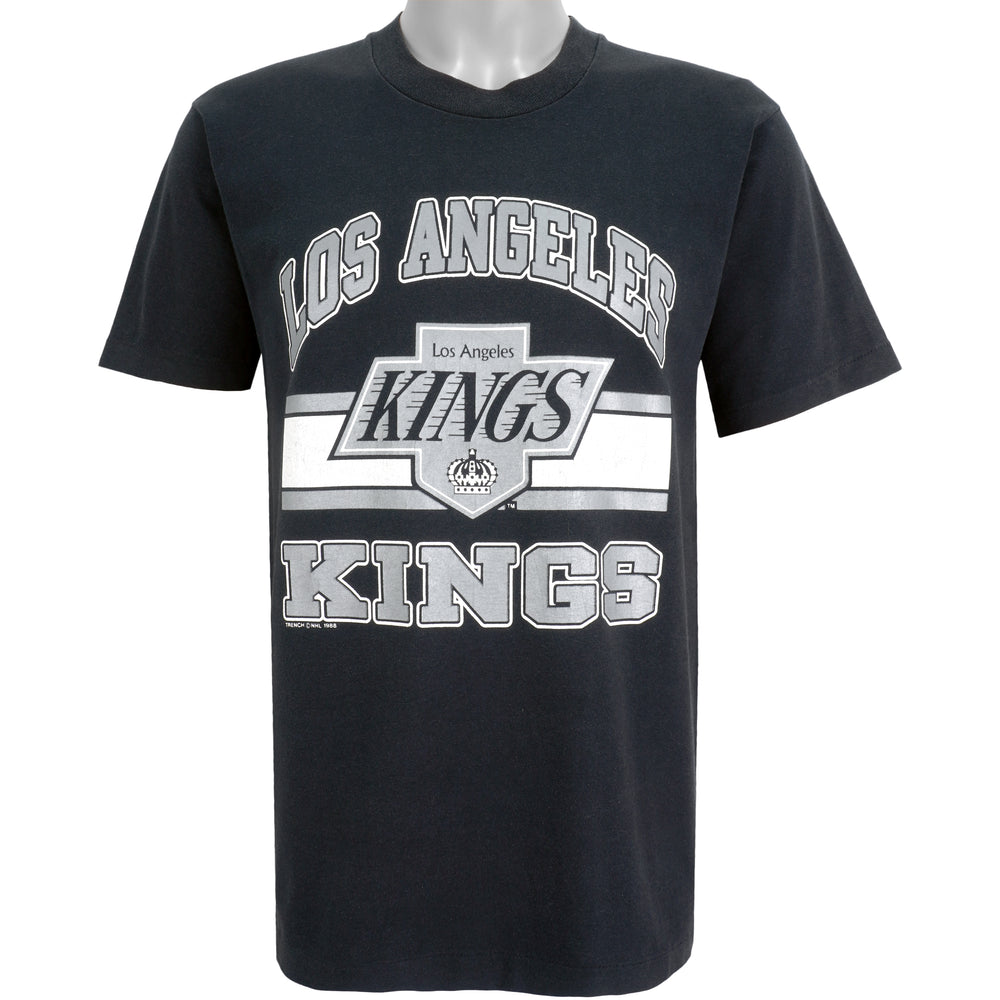 NHL (Trench) - Los Angeles Kings T-Shirt 1988 Large Vintage Retro Hockey