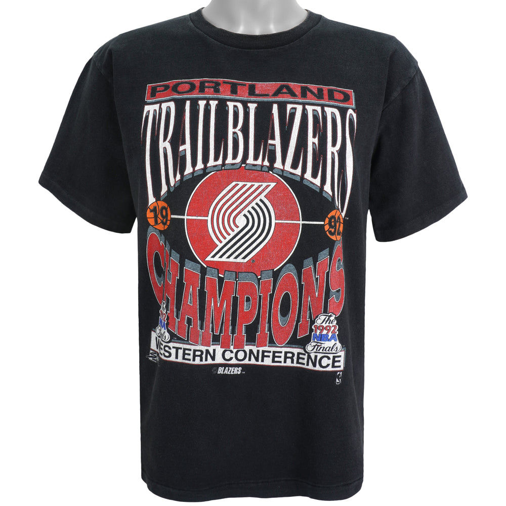NBA (Salem) - Portland Trailblazers T-Shirt 1992 Large  Vintage Retro Basketball
