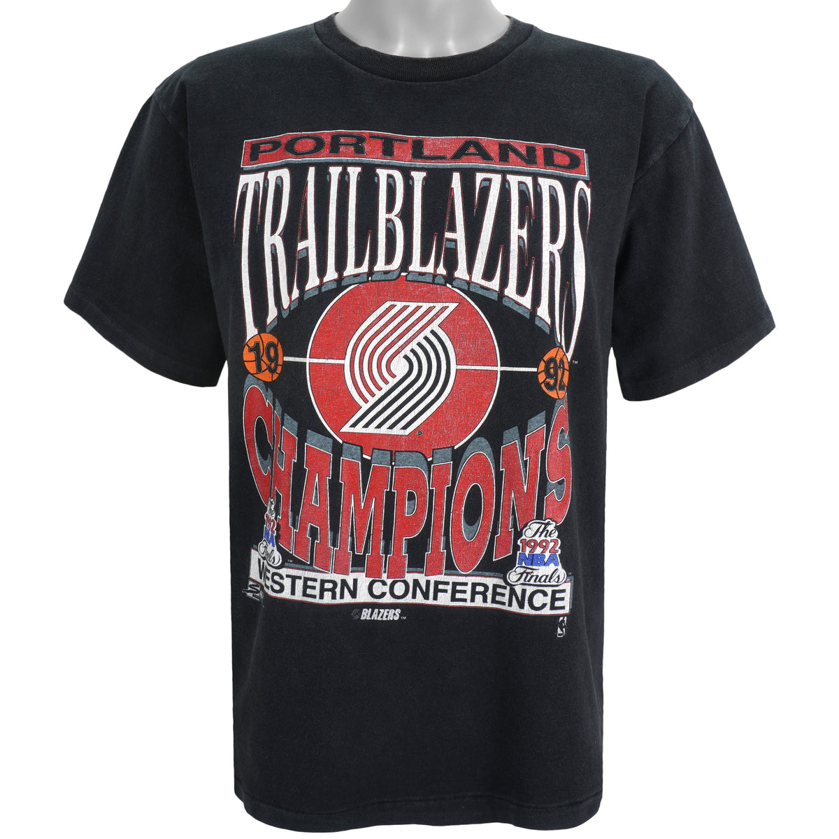 NBA (Salem) - Portland Trailblazers T-Shirt 1992 Large  Vintage Retro Basketball