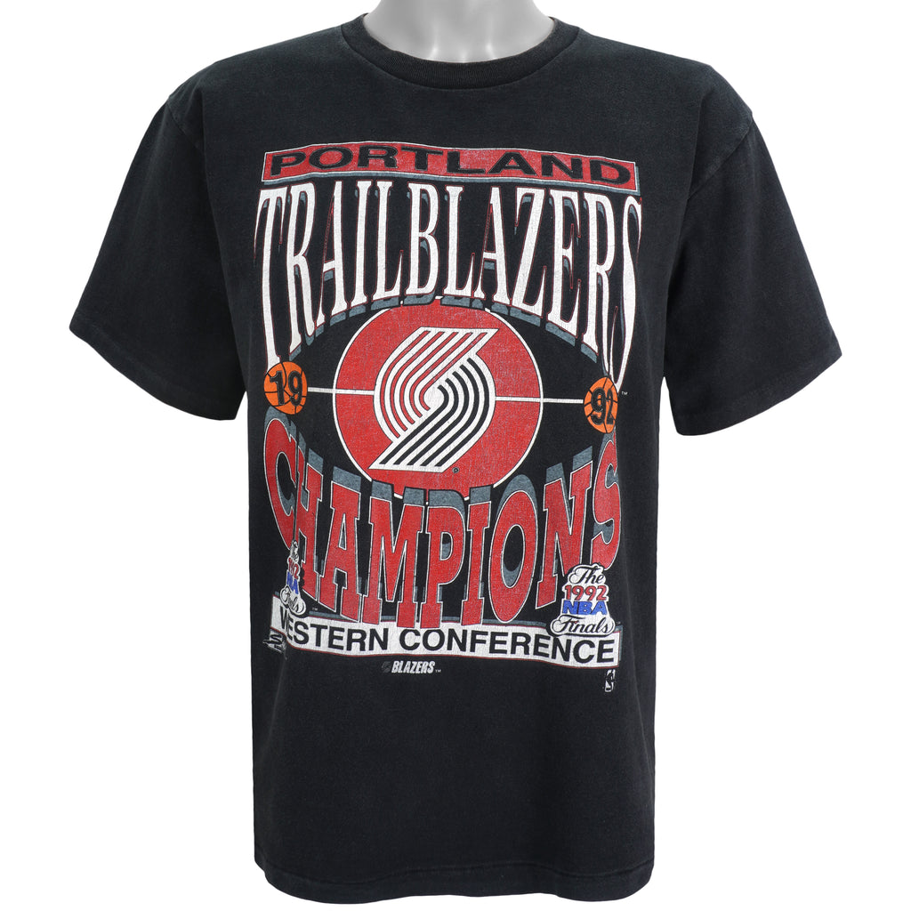 NBA (Salem) - Portland Trailblazers T-Shirt 1992 Large  Vintage Retro Basketball