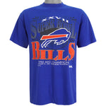 NFL (Trench) - Buffalo Bills Spell-Out T-Shirt 1992 Large Vintage Retro Football
