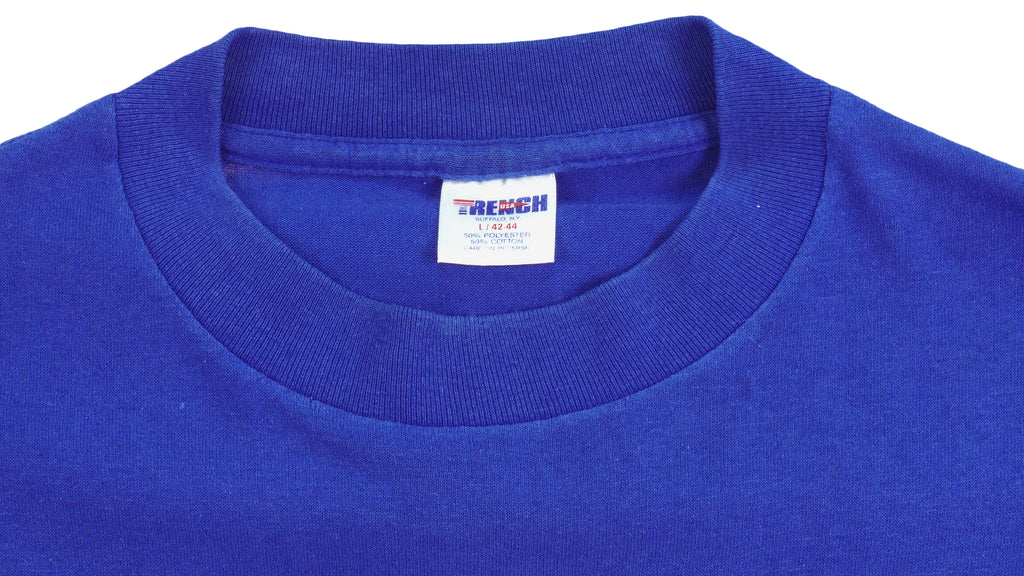 NFL (Trench) - Buffalo Bills Spell-Out T-Shirt 1992 Large Vintage Retro Football