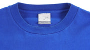 Nike - Blue Spell-Out Embroidered T-Shirt 1990s X-Large Vintage Retro