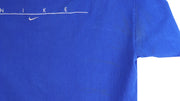 Nike - Blue Spell-Out Embroidered T-Shirt 1990s X-Large Vintage Retro