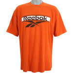 Reebok - Orange Big Spell-Out T-Shirt 1990s X-Large