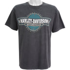 Harley Davidson - Central Texas Double Sided Printing T-Shirt 1996 Large Vintage Retro