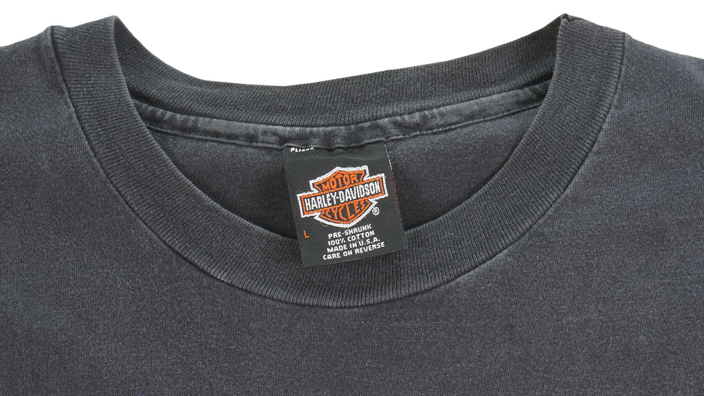 Harley Davidson - Central Texas Double Sided Printing T-Shirt 1996 Large Vintage Retro