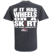 Vintage (No Fear) - If It Has Wheels Or A Skirt T-Shirt 1990s Large Vintage Retro