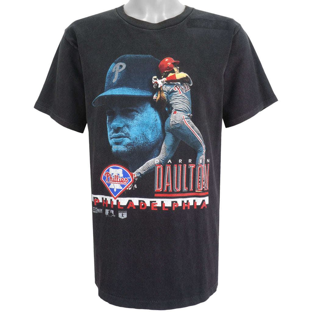 MLB (Salem) - Philadelphia Phillies, Darren Daulton T-Shirt 1993 Large Vintage Retro Baseball