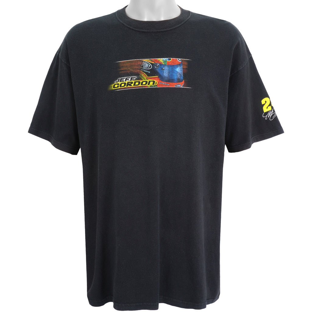 NASCAR (Winners Circle) - Black Jeff Gordon #24 T-Shirt 2003 X-Large Vintage Retro