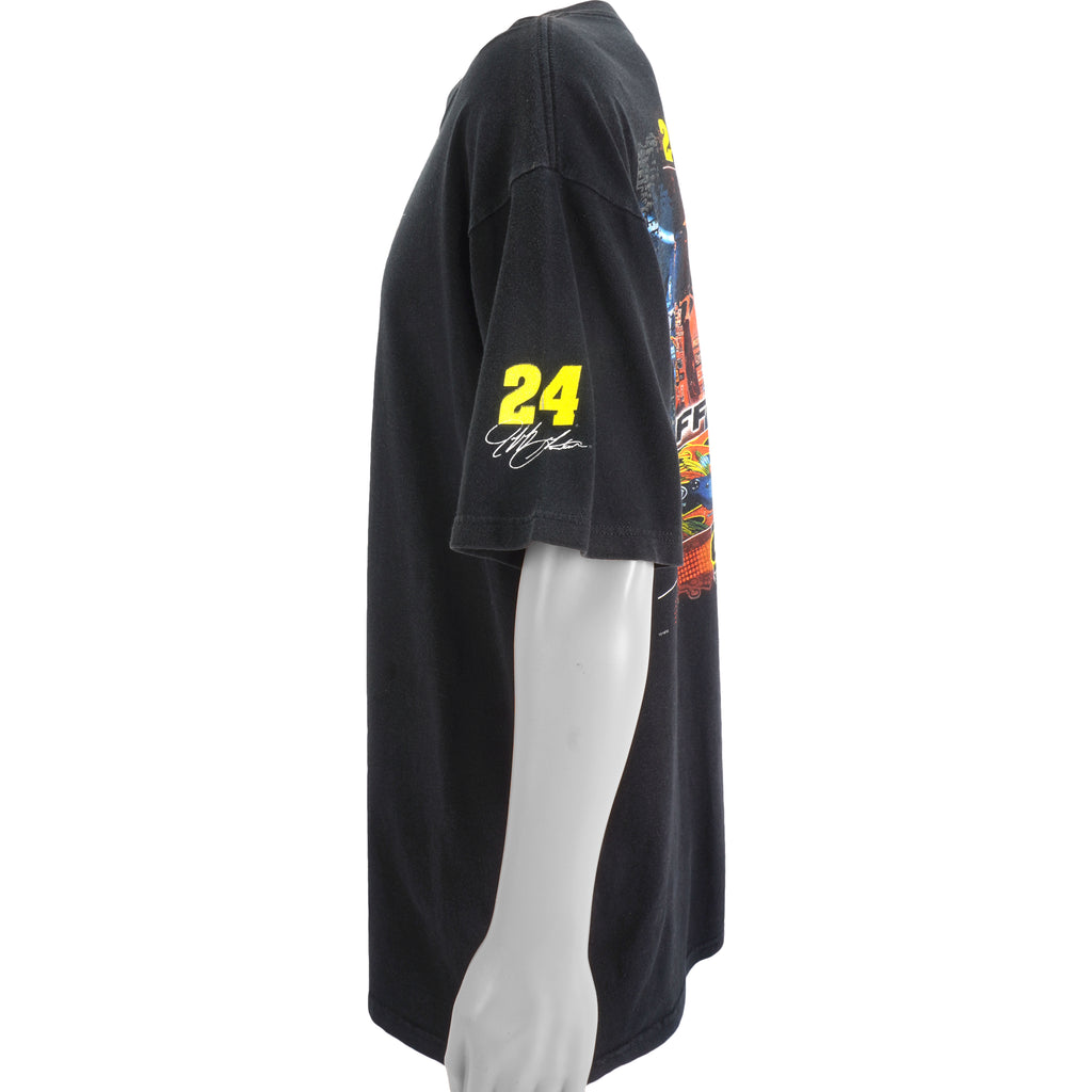 NASCAR (Winners Circle) - Black Jeff Gordon #24 T-Shirt 2003 X-Large Vintage Retro