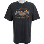 Harley Davidson - Frontier Lincoln Nebraska T-Shirt 1990s XX-Large Vintage Retro