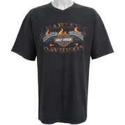 Harley Davidson - Frontier Lincoln Nebraska T-Shirt 1990s XX-Large Vintage Retro