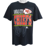 NFL (Apex One) - Kansas City Chiefs Single Stitch T-Shirt 1990s X-Large