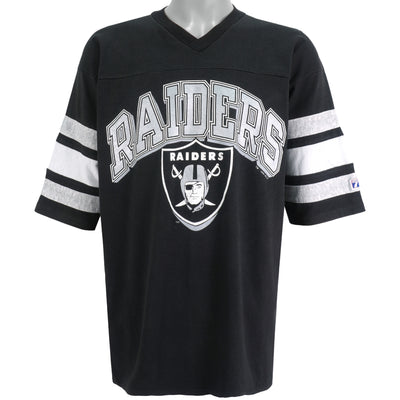 NFL (Logo 7) - Los Angeles Raiders Football Jersey 1990s X-Large