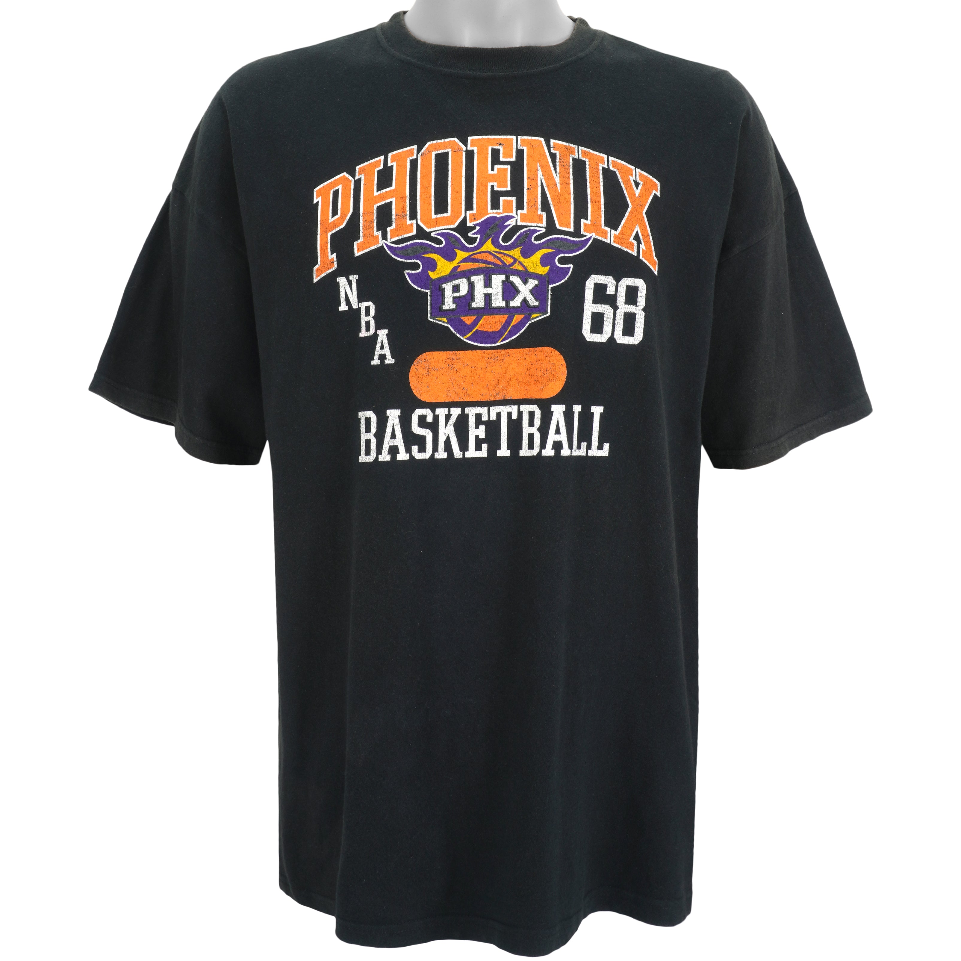 NBA (M&O Knits) - Phoenix Suns Spell-Out T-Shirt 1990s XX-Large Vintage Retro Basketball
