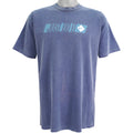 Nike - Blue Just Do It T-Shirt 1990s Medium Vintage Retro